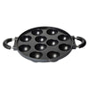 Pigeon By Stovekraft Wondercast Aluminium 11 Rounds Panniyarkal Pan (Black)