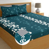 Dreamscape Cotton King Fitted Bedsheet with 2 Pillow Covers Sherwood Forest Scatter