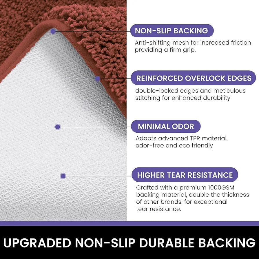 LUXE HOME INTERNATIONAL Runner Super Soft Anti Skid Newman Rug For Bedroom  Rectangular