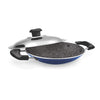 Milton Pro Cook Granito Non Induction Appachetty With Lid, 21 Cm, Blue - 575 gms