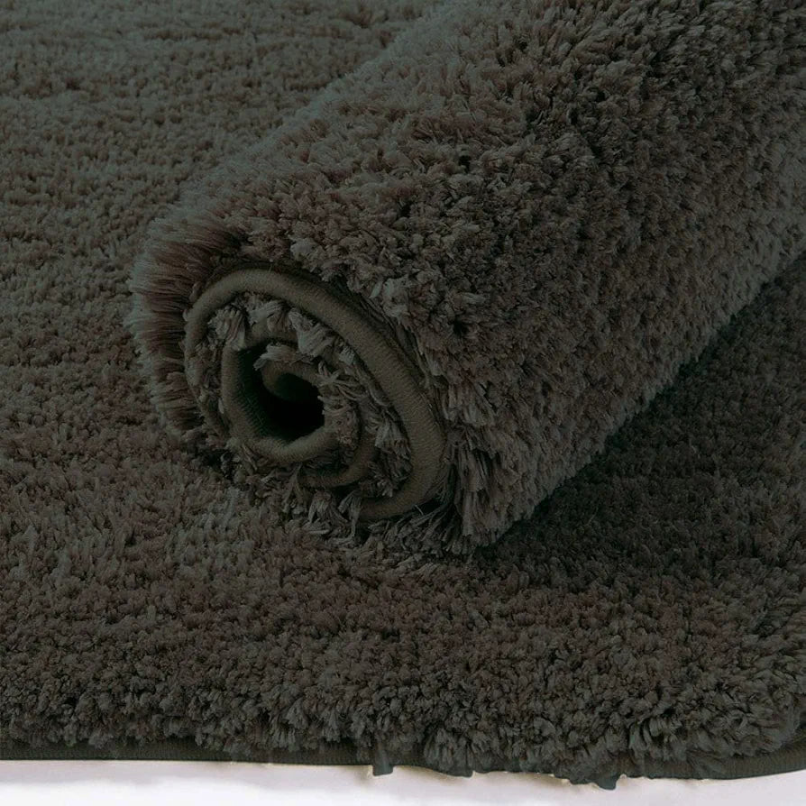 LUXE HOME INTERNATIONAL Microfibre Rectangular Bath mat Super Soft Anti Skid Newman Mats For Bathroom 