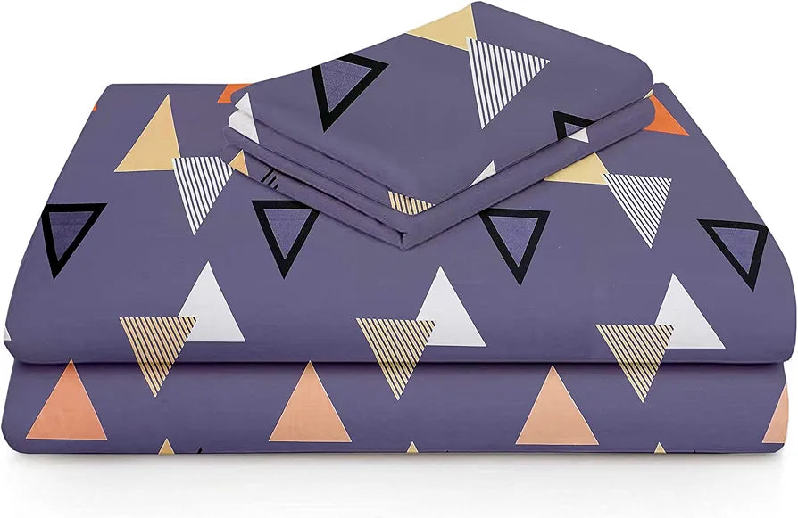 Microfiber 160 TC Flat Single Bedsheets for Summer Breathable | Wrinklefree  with 1 Pillow Covers 