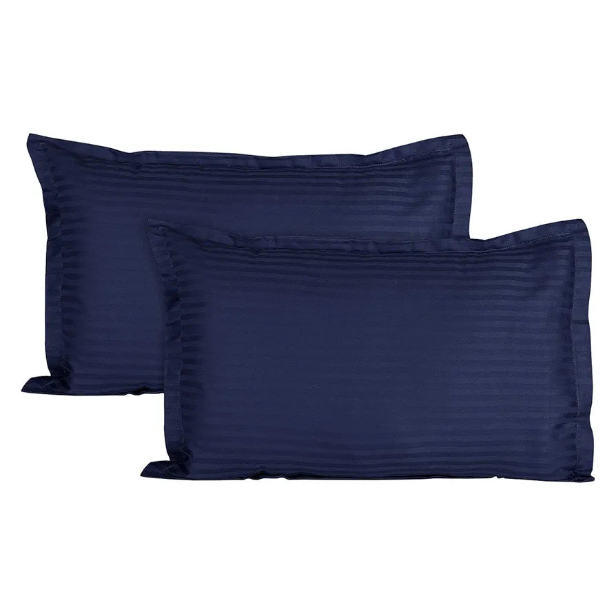 AEROHAVEN™ Glorious 210TC 100% Striped Satin Cotton Pillow Cover Set - 18