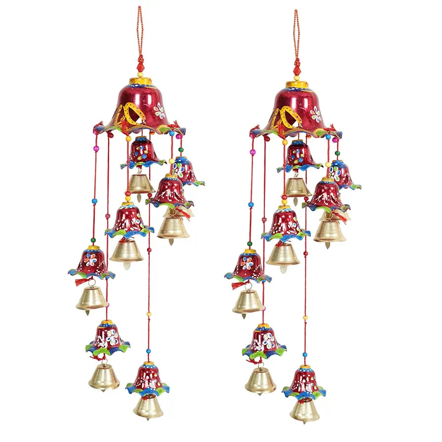 Keshv Handicrafts Rajasthani Decorative Hanging Wind Chimes for Home, Office,Outdoor, Leaving Room Decor 