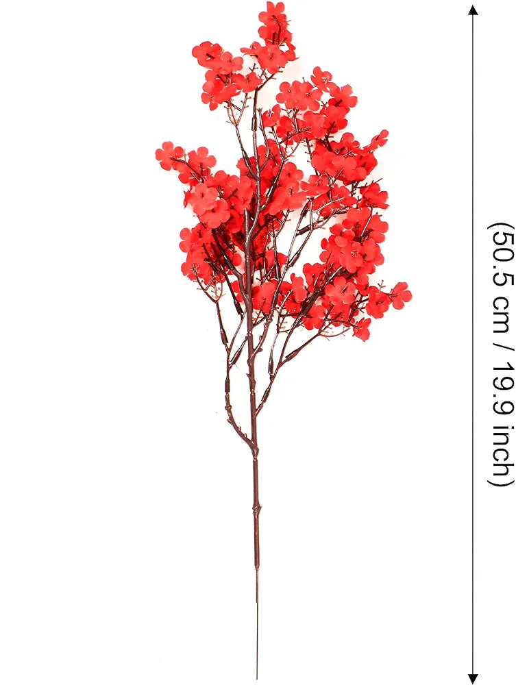 TIED RIBBONS Silk Pack of 5 Artificial Baby Breath Gypsophila Flowers Bunches for Vase Pot  Home Décor Living Room Side Table, Diwali Decoration Items for Home, Diwali Gifts 