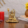 Collectible India Lord Shiva Idol Statue Gold Plated Shiva Idol Showpiece