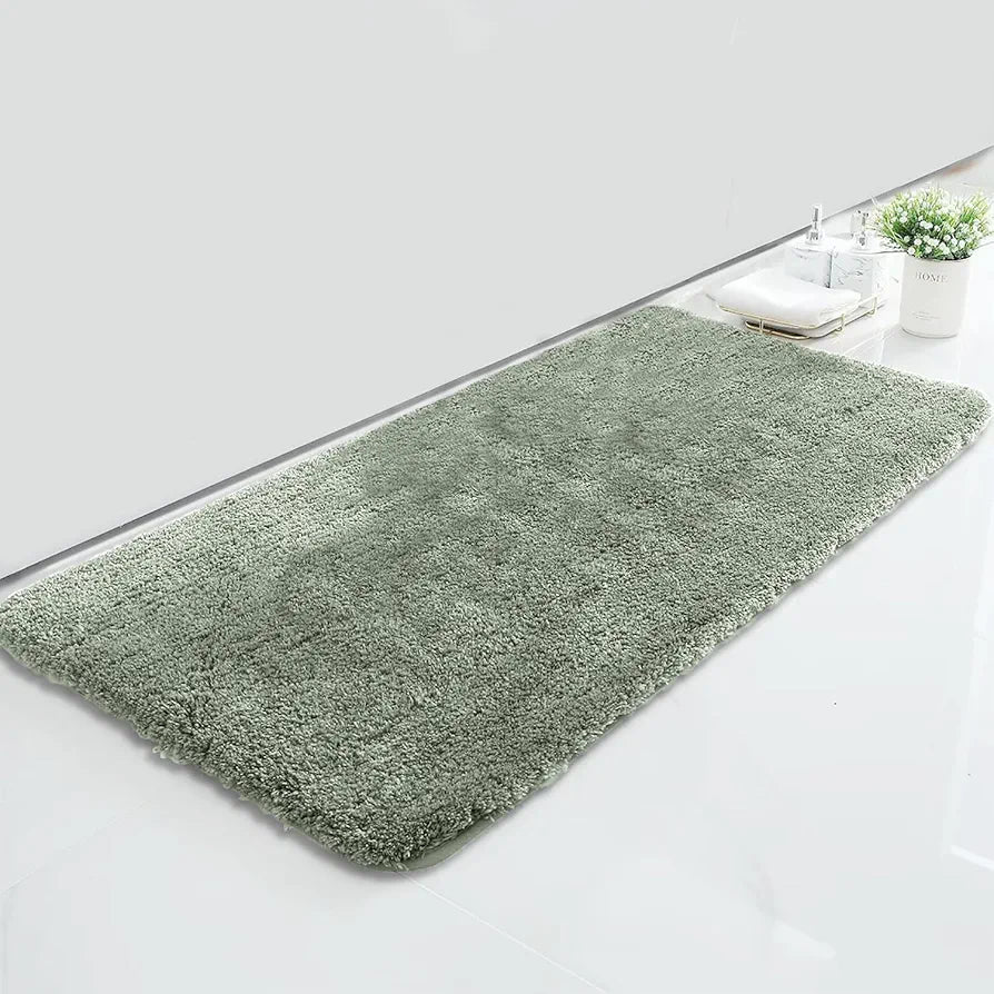 LUXE HOME INTERNATIONAL Microfiber Bath Mat Super Soft Non Slip Vegas Rectangular Mats For Bathroom,DoorPack of 1