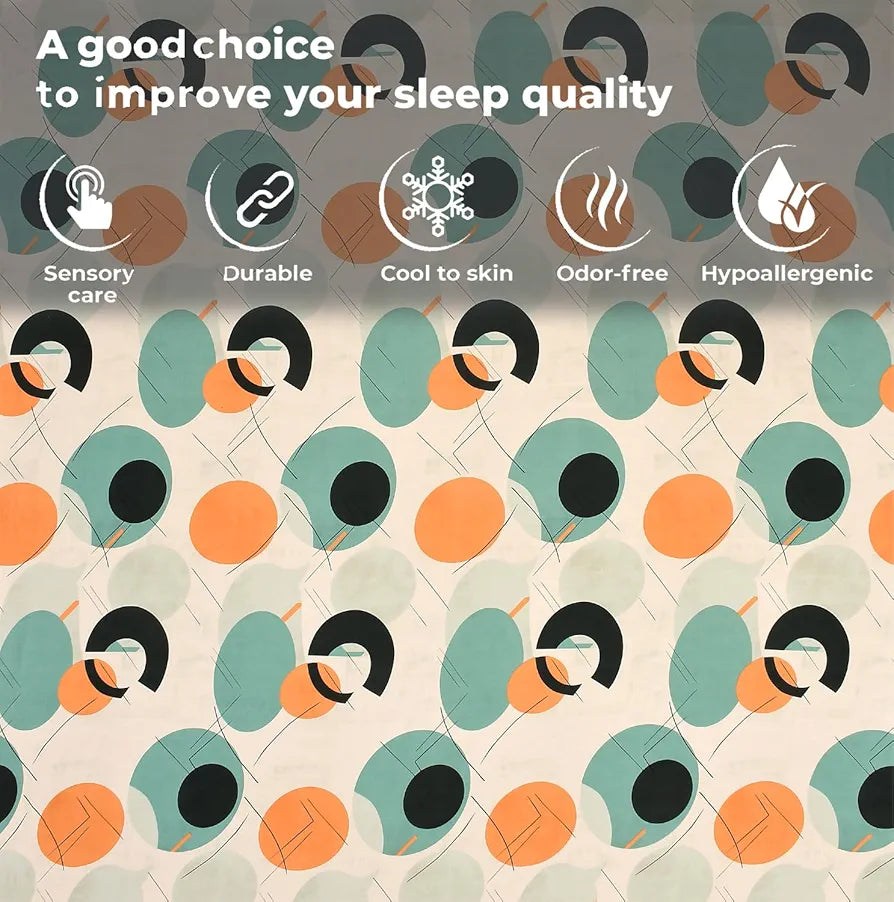 FRESH FROM LOOM Microfiber Cotton Bedsheet for Double Bed |Hypoallergenic King Size Bedsheet | 240 TC Anti Fade Printed Bed Cover with 2 Pillow Cover 