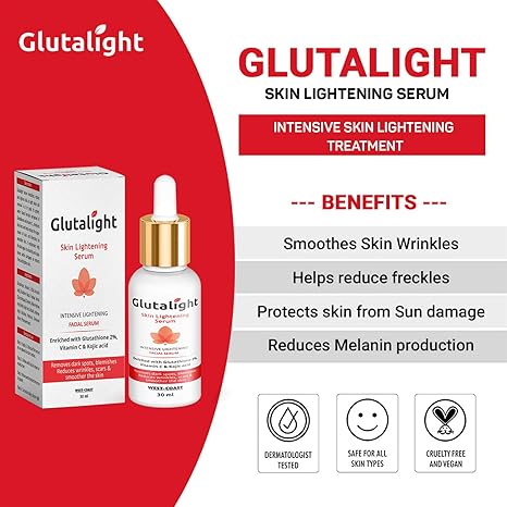 Glutalight Serum With Glutathione Vitamin C Kojic Acid 30 ml