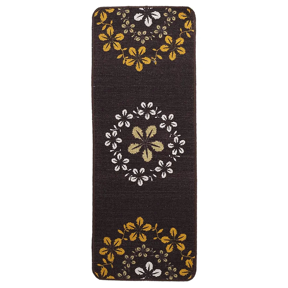 Saral Home Zinta Floral Soft Cotton Durable & Washable Multipurpose Runner for Home/Kitchen/Living Area/Lobby/Office with Anti Skid Backing 