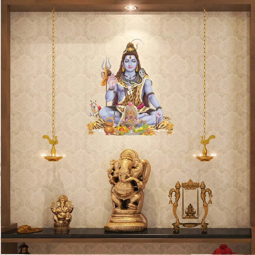 Rangoli White Glossy Vinyl Wall Sticker Premium Self-Adhesive Waterproof Decorative Wall Decal for Bedroom, Living Room, Office & Home Decoration Easy to Apply. Parent-6, Design-8