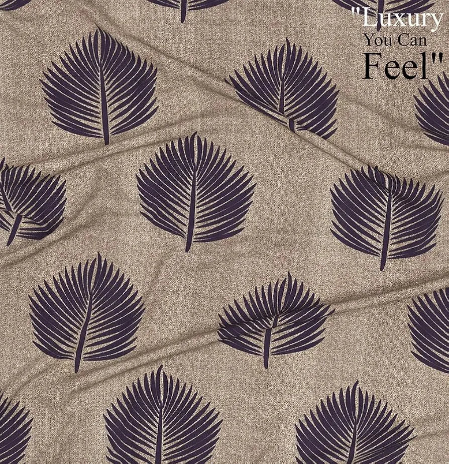 Ultra Super Soft Cotton Feel Microfiber Double Bedsheet with Two Pillow Covers for Your Bedroom  -Brown