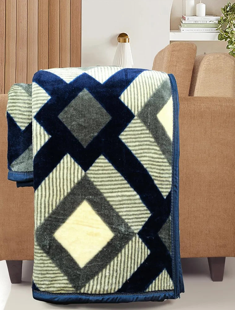 Premium Super Soft Cloudy Printed Mink Single Bed Blanket for All Season, Ultrasoft & Cozy Single Ply Blanket | |152 x 228 Cm | TC - 280