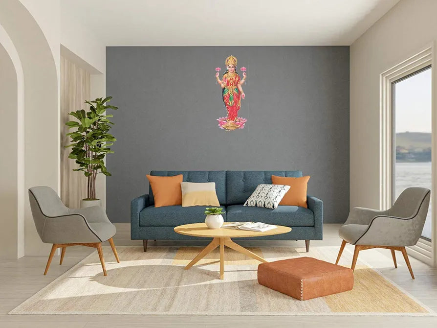 Rangoli White Glossy Vinyl Wall Sticker Premium Self-Adhesive Waterproof Decorative Wall Decal for Bedroom, Living Room, Office & Home Decoration Easy to Apply. Parent-13, Design-4