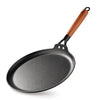 Bergner Odin 28 Cm Cast Iron Dosa Tawa With Wooden Coated Handle