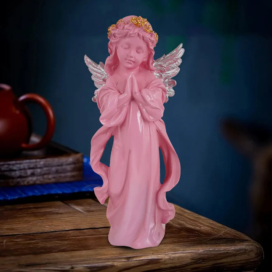 zart Angel Girl Showpiece for Home Decor Showpiece | Winged Girl Statue for Home Decor Item | Fairy Girl Statue for Home Shelves Decor Showpiece 