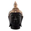 Ecraftindia Elegant Buddha Head Polyresin Statue | Red and Brown