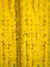 Artificial Marigold Garland Mala Flower Genda Phool Long for Decoration Yellow