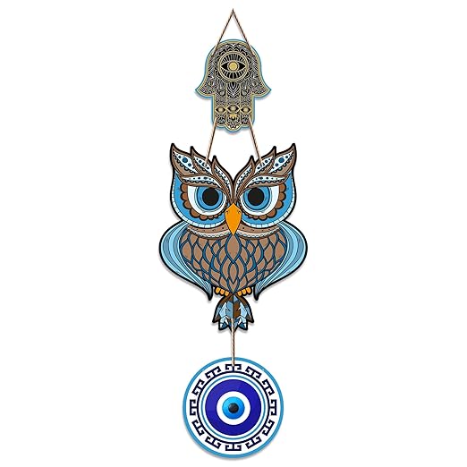 Artvibes Attractive Design Wooden Wall Hanging for Home Decor | Decoration Livingroom | Modern Artworks Items | Peace Charm Accents | Door Entrance Decorative Hangings (WH_8502N)