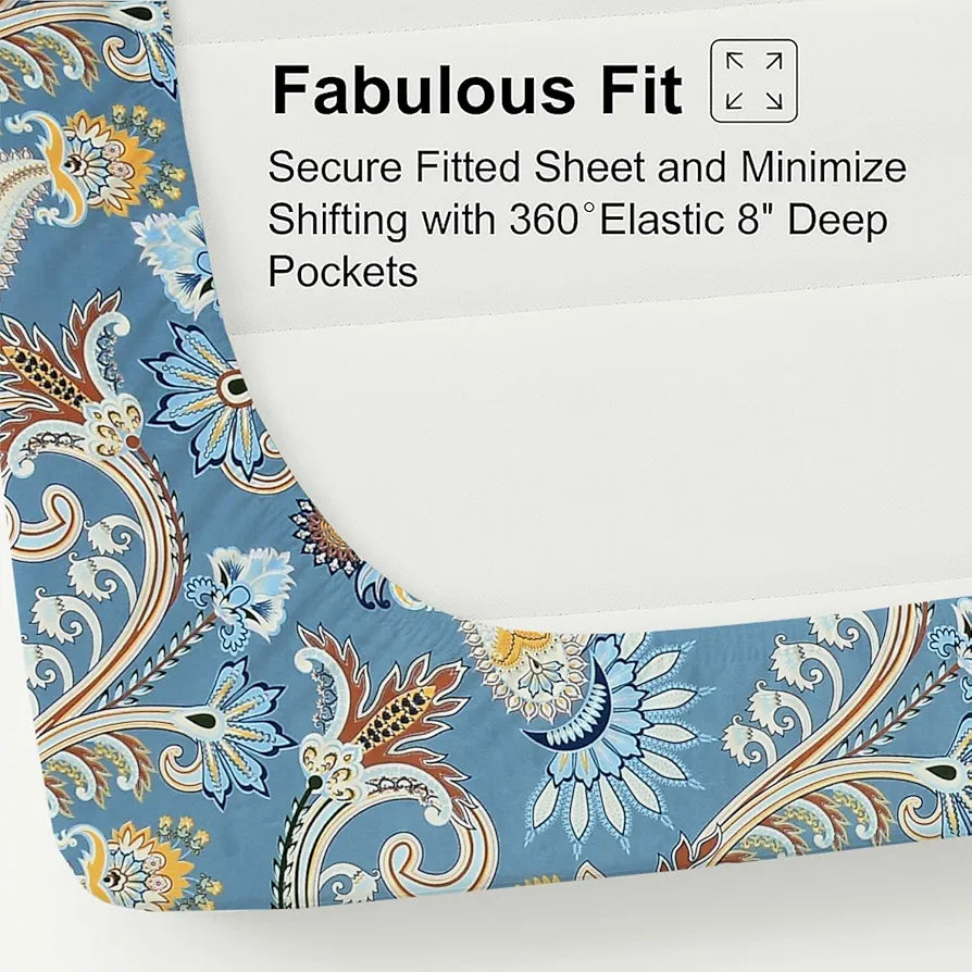 STARNSTYLE Presents Single Elastic Fitted Bedsheets with 1 Pillow Covers Royal Grey