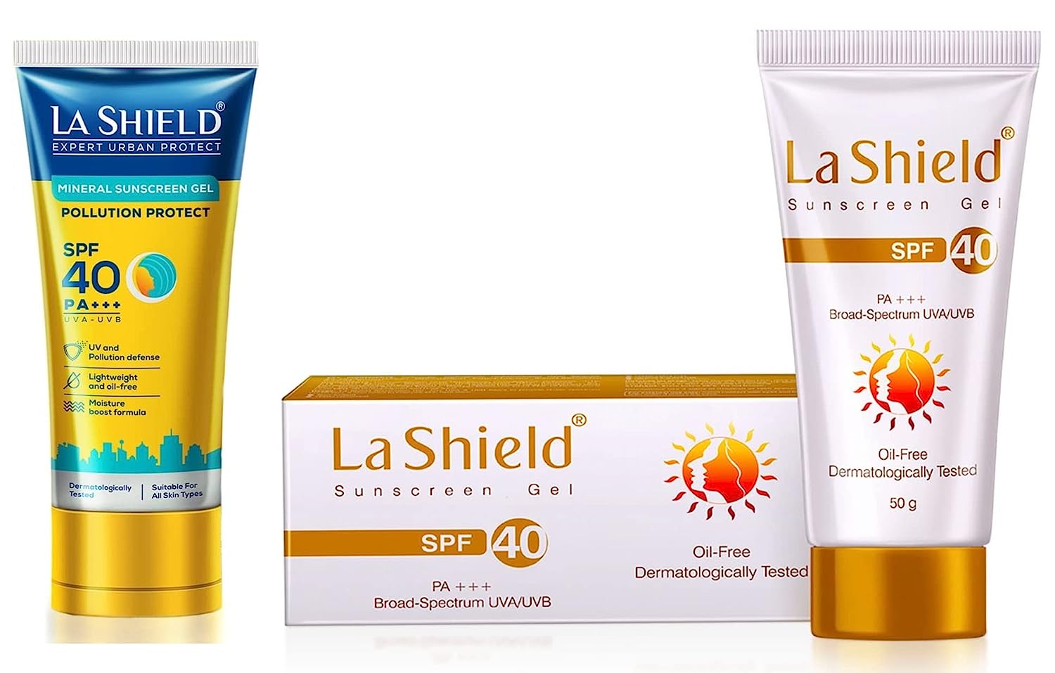 Spf Pollution Protection La Shield Pollution Protect Mineral Sunscreen Gel SPF 40 Combo - Swadesii