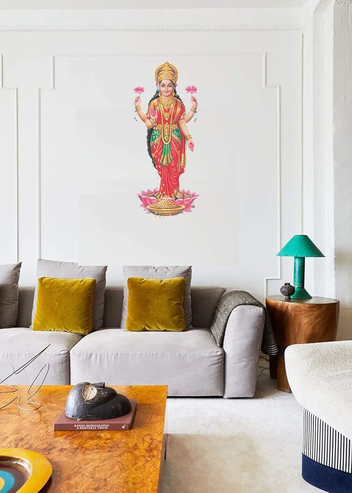 Rangoli White Glossy Vinyl Wall Sticker Premium Self-Adhesive Waterproof Decorative Wall Decal for Bedroom, Living Room, Office & Home Decoration Easy to Apply. Parent-13, Design-4