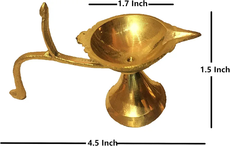 UAPAN Brass Pooja Bell with Diya 
