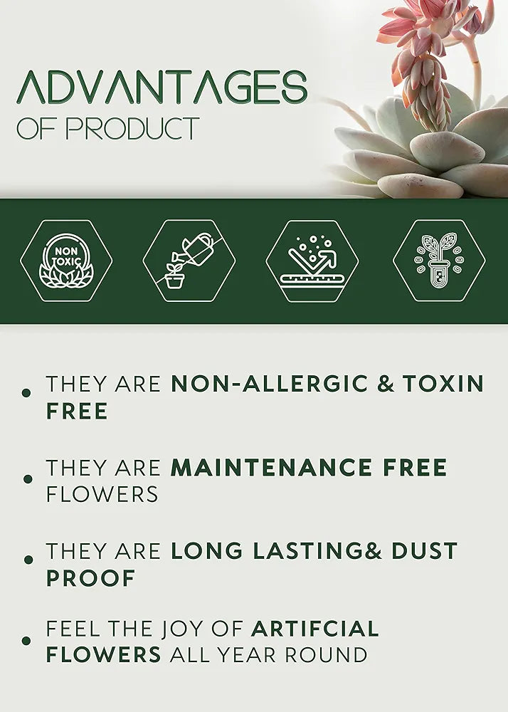 Blooming Floret Artificial Magnolia Kobus Natural Looking Flower Bunch for Home and Office Décor/Gift , Artificial Flora