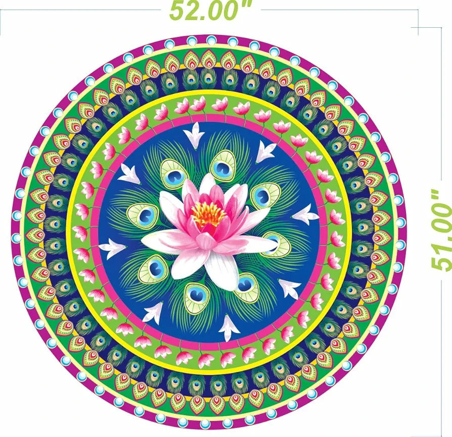 Rangoli Vinyl Wall Sticker Self-Adhesive Wall Decor for Home, Office, Bedroom, and Living Room Décor Easy to Apply & Peel. Parent 2, Design-17