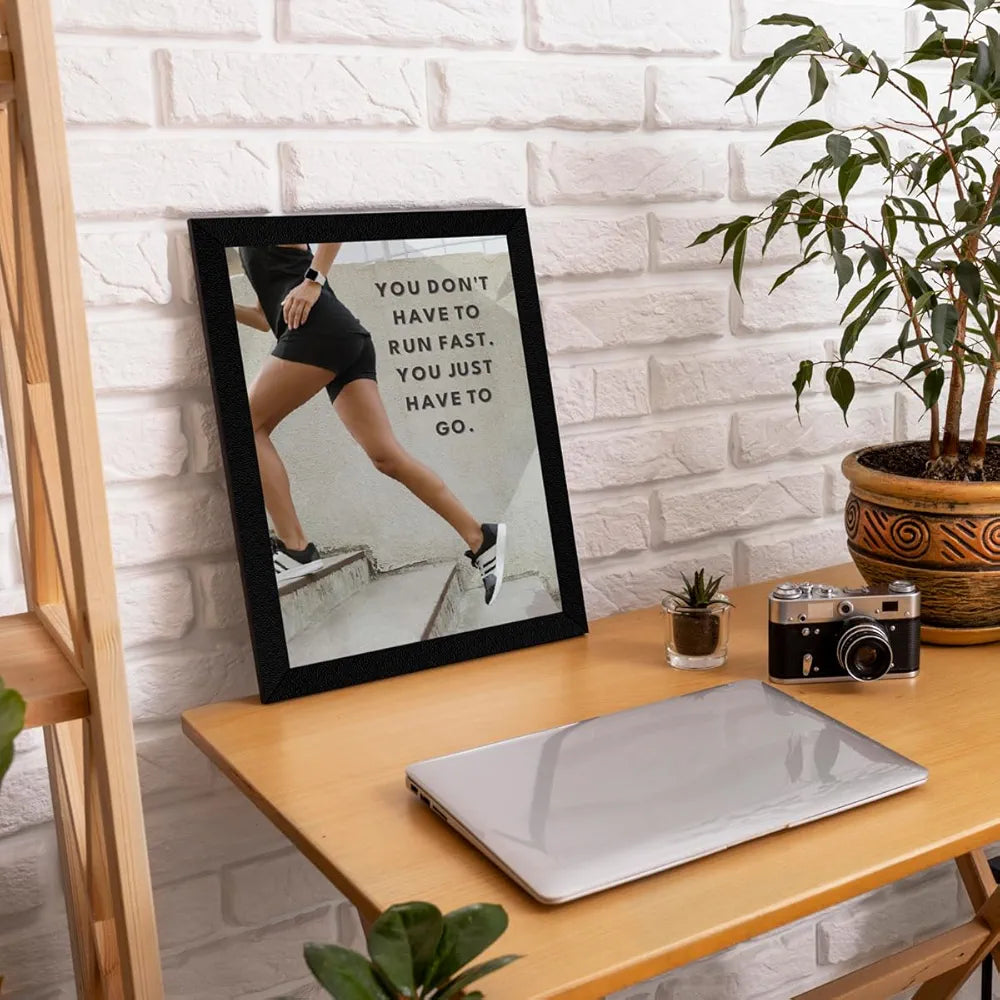 ArtX Paper Big Gym Health Quotes Wall Frame Art Painting, Multicolor, Inspirational, 10X13 inches each, 20 X 26 inches combined, Set of 4