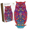 91knots Mystical Owl 83 Pieces Mandala Art Inspired Premium Wooden Jigsaw Puzzle for Kids & Children Aged 5+ Years