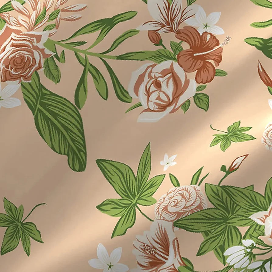 Layers Tivoli 100% Cotton Bedsheet Set for All Seasons - Lightweight, Moisture Absorbent, Machine Washable & Easy to Care - Gift for Housewarming & More - 104 TC - Queen Size 