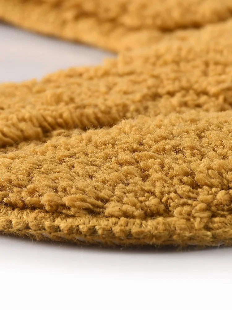 Saral Home Cotton Anti Slip Bathmat Set with Contour- 
