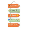 Art Vibes Home Quotes Decorative Wall Art Wooden Hanger for Living Room | Set of 5