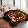 Homekart Super Soft Double Bed Blanket for Heavy Winter Single Ply Mink Blanket King Size Dark Brown and Beige