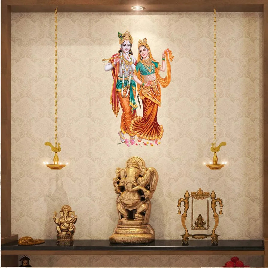 Rangoli White Glossy Vinyl Wall Sticker Premium Self-Adhesive Waterproof Decorative Wall Decal for Bedroom, Living Room, Office & Home Decoration Easy to Apply. Parent-5, Design-20