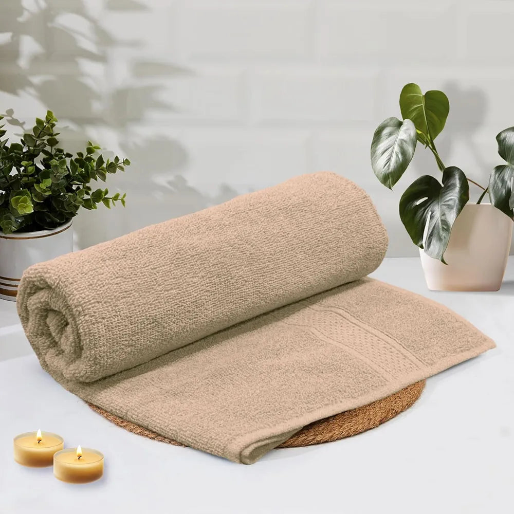Luxe Home Cotton Bath Towel 450 GSM Quick Dry Large Size Bathroom Towels for Men & Women, Home, Kitchen, Gym, Spa 
