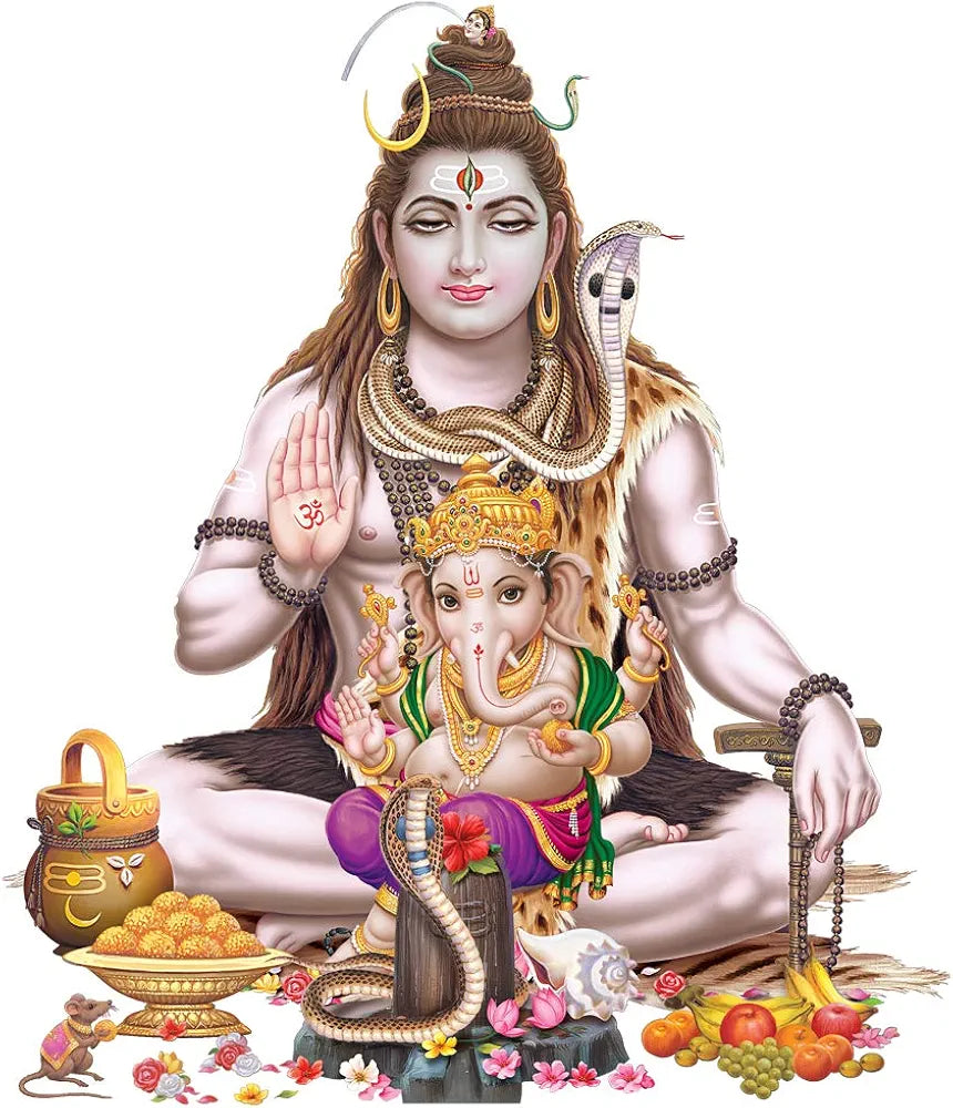 Rangoli White Glossy Vinyl Wall Sticker Premium Self-Adhesive Waterproof Decorative Wall Decal for Bedroom, Living Room, Office & Home Decoration Easy to Apply. Parent-6, Design-9