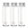 Cello H2O Glass Fridge Water Bottle with Plastic Cap | 920 ml | Set of 3 | Clear