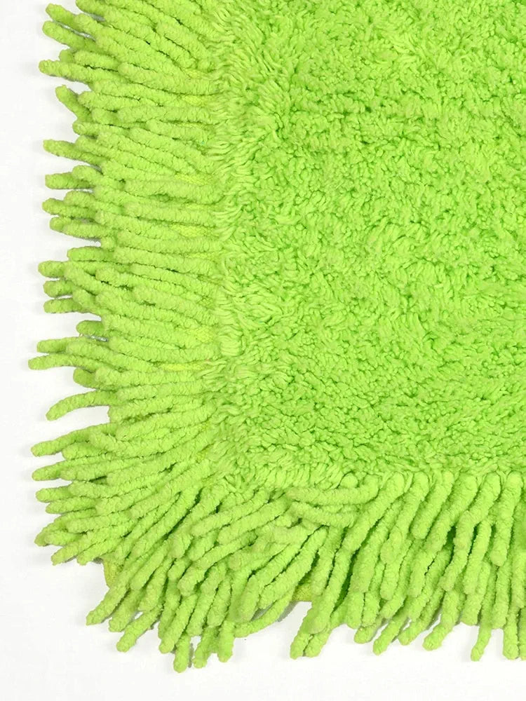 Saral Home Shaggy Soft Cotton Durable & Washable Multipurpose Bedside Runner for Home/Kitchen/Living Area/Lobby/Office Entrance with Anti Skid Backing 