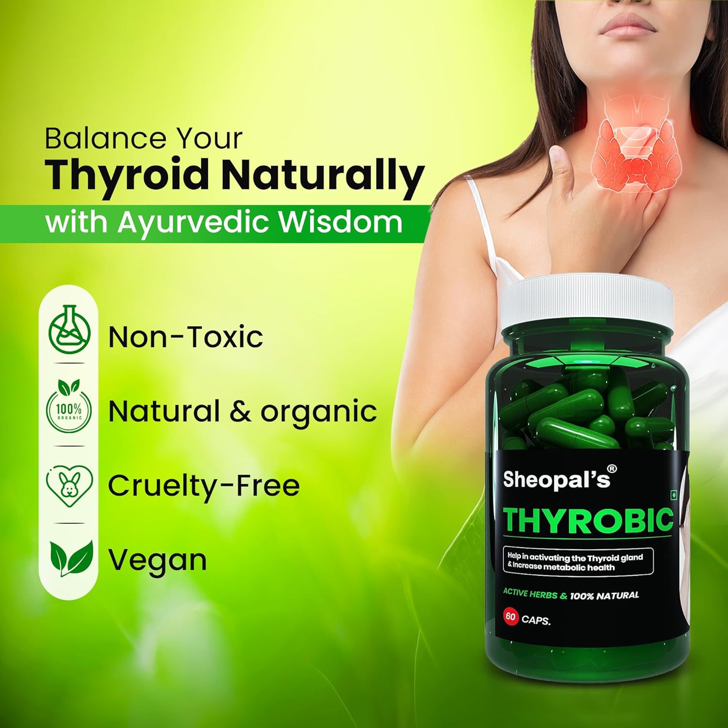 Sheopal Sheopal's Metabolic Wellness Herbal Capsules - 60 caps - Swadesii