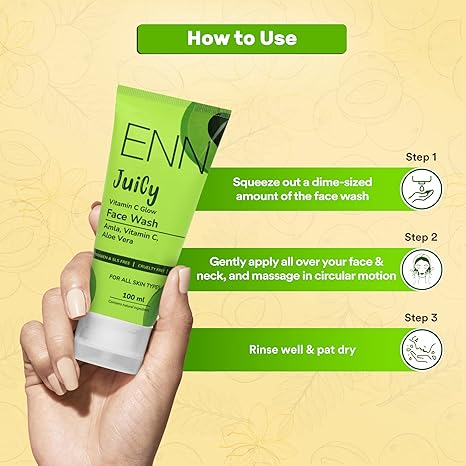 Enn Juicy Vitamin C Glow Face Wash 100 ml Swadesii