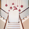 Rawpockets Decals Christmas Hanging Decorative Extra Large Size Wall Sticker Christmas Hanging Decorative