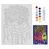 Hobby India Self Paint Beautiful Dear Canvas - Gond Art | Pre-designed Canvas Board