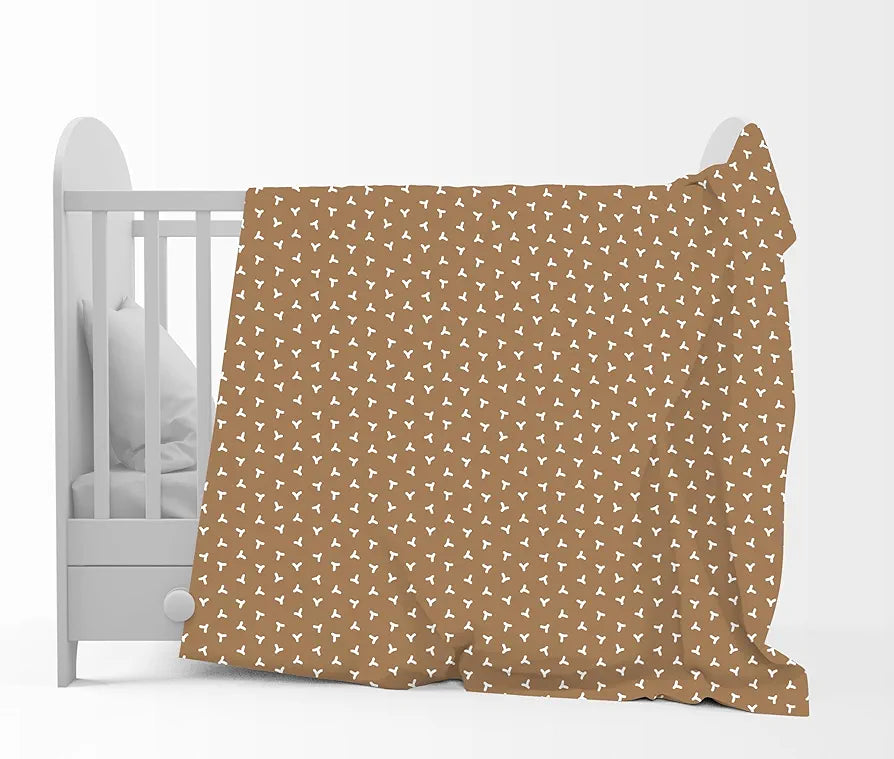 Divine Casa 120 GSM Microfiber Single Kids Dohar  | Soft & Lightweight Throw Blanket | Cozy & Breathable | All-Season Comfort | 140 x 100 CM | Paisley Pattern | Ivory & Beige