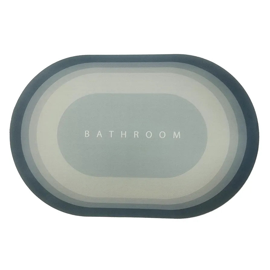 STATUS CONTRACT Water Absorbing Mat for Bathroom Quick Dry Rubber Backed Anti-Slip Floor Mat Non Slip Mat for Home, Kitchen  