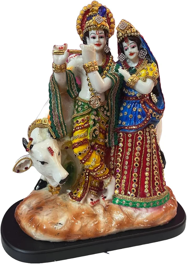 ALILA Marble Finish Murti Idol Statue Sculpture Spiritual Hindu God | Decorative Idols - Home Mandir Temple Office Pooja Room Decor 