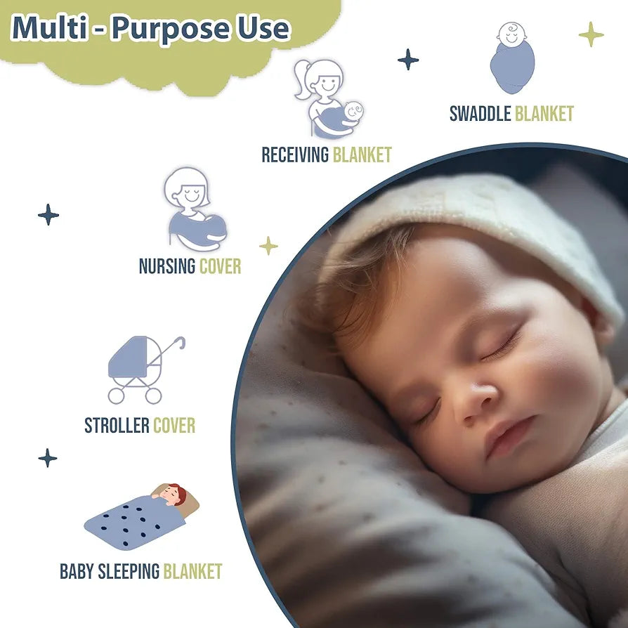 Divine Casa 120 GSM Microfiber Reversible Kids Single Bed Comforter | Ultra-Soft Toddler Blanket | Lightweight & Cozy | All-Season Bedding for Babies & Kids | 135 x 100 cm, Celestial Blue