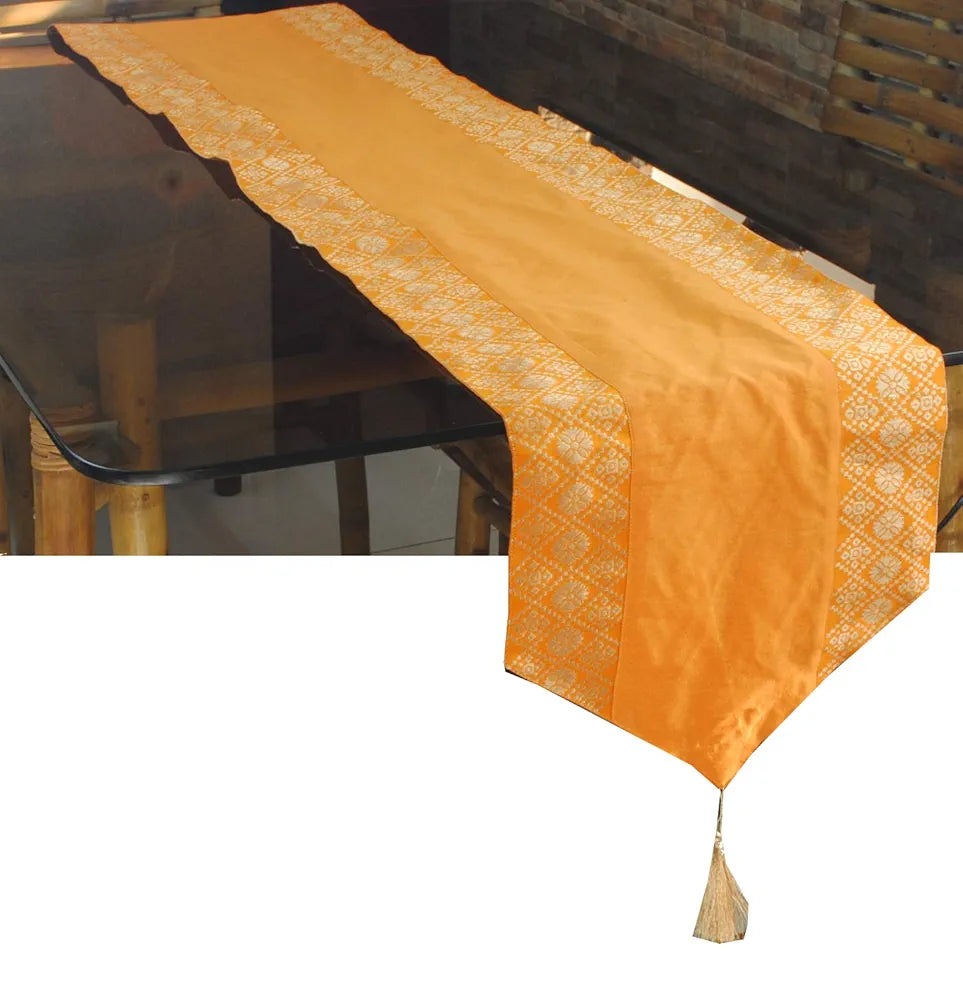 PINK PARROT-Designer Durable Dopian Silk Table Runner 12x70 1 pc