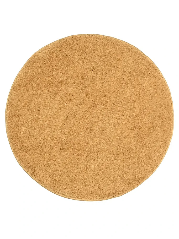Saral Home Neo Shaggy Yarn Anti-Skid Round Mats 